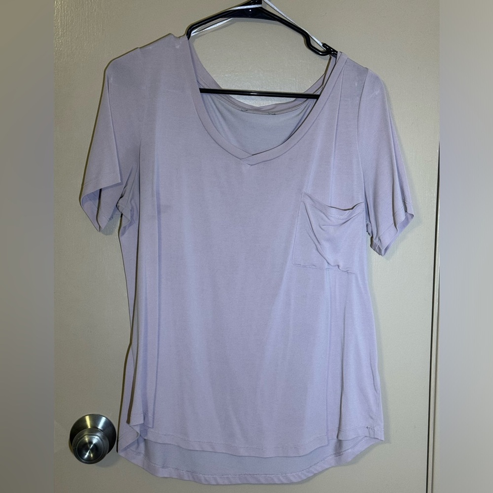 Women’s short sleeve blush blouse